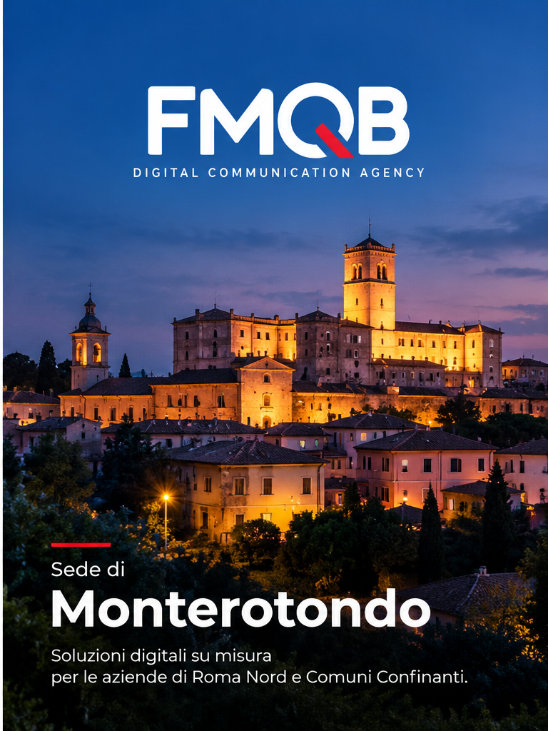 Sede FMQB a Monterotondo, agenzia di comunicazione per Roma Nord e Comuni Confinanti